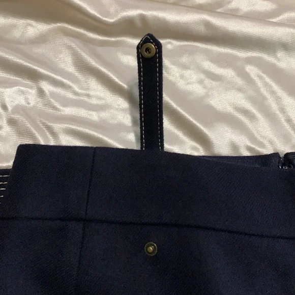 J. Crew Wool Pencil Skirt | Navy Blue Wool Skirt Size 8 - Picture 6 of 11